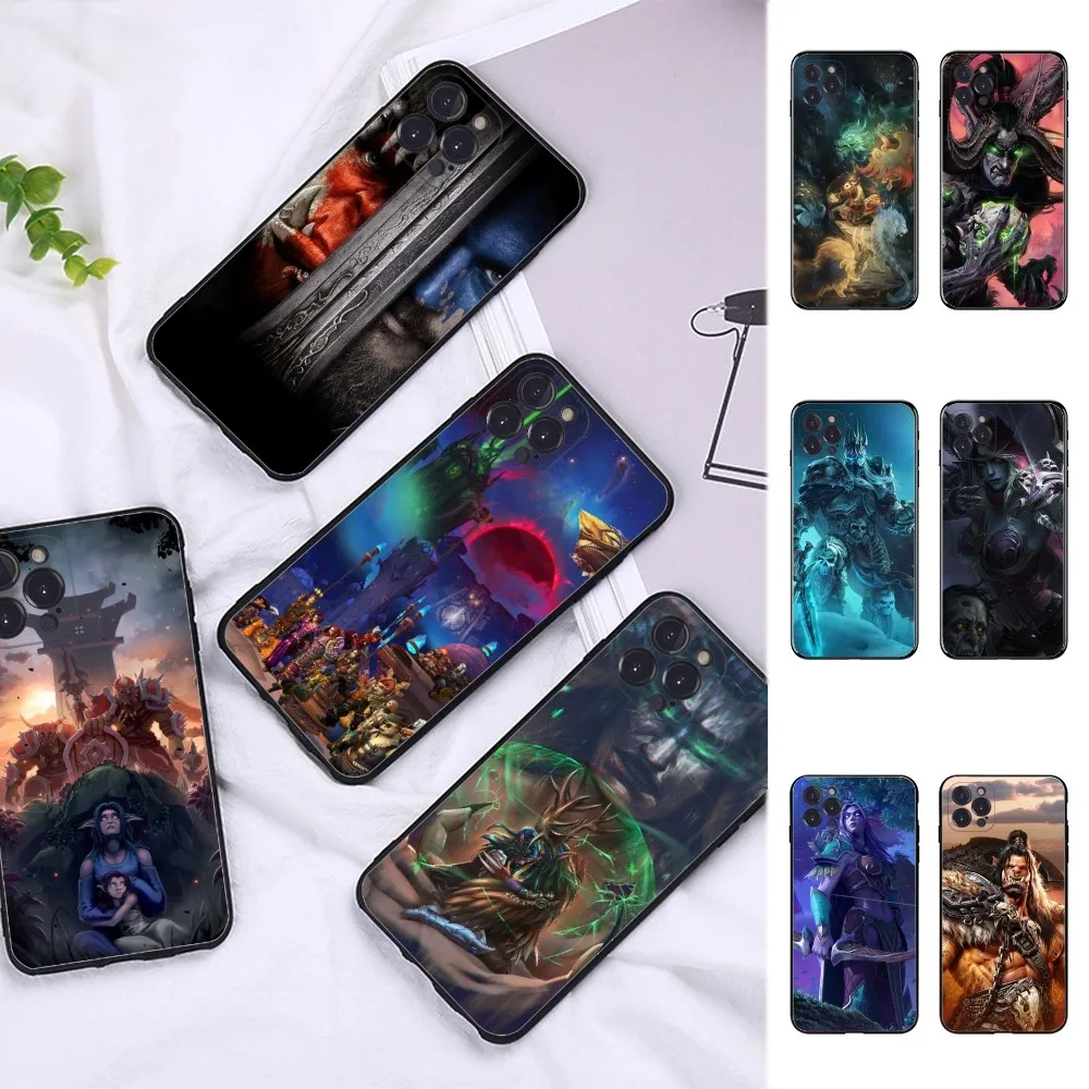 Game W-World of W-Warcrafts Phone Case For iPhone 15 14 11 12 13 Mini Pro XS Max Cover 6 7 8 Plus X XR SE 2020 Funda Shell