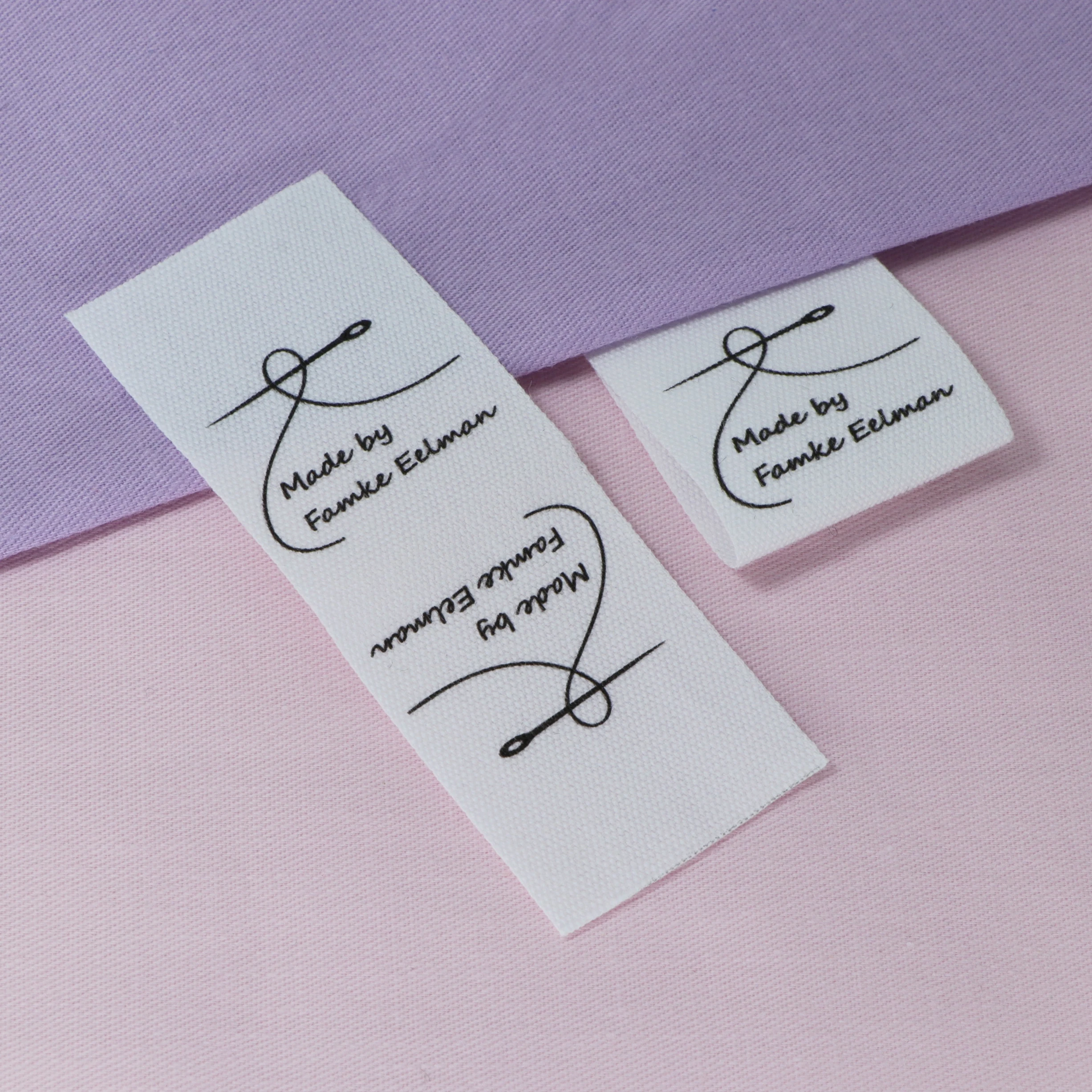 Custom Sewing labels / Brand labels, Custom Clothing Tags, Cotton Ribbon label,  Name label (FR148)