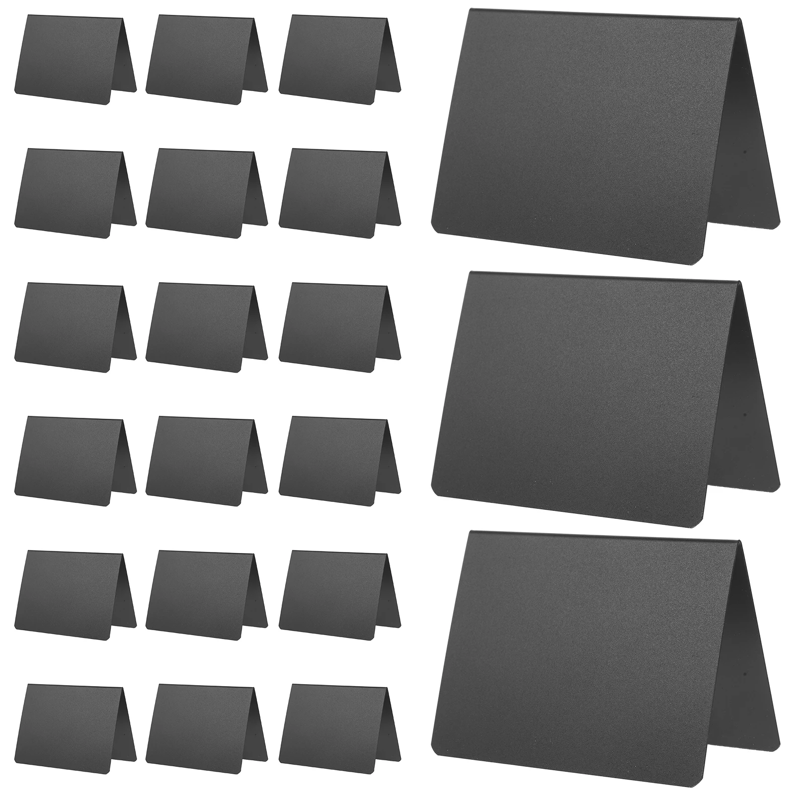 

20Pcs Mini Chalkboard Labels Sturdy Pvc Construction Tabletop Signs for Menus Decorative Displays