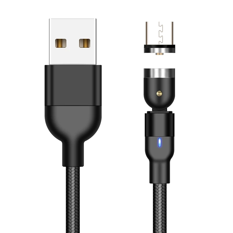 Adaptador de carga rápida micro-usb para cargador magnético de teléfono, enchufe de Cable