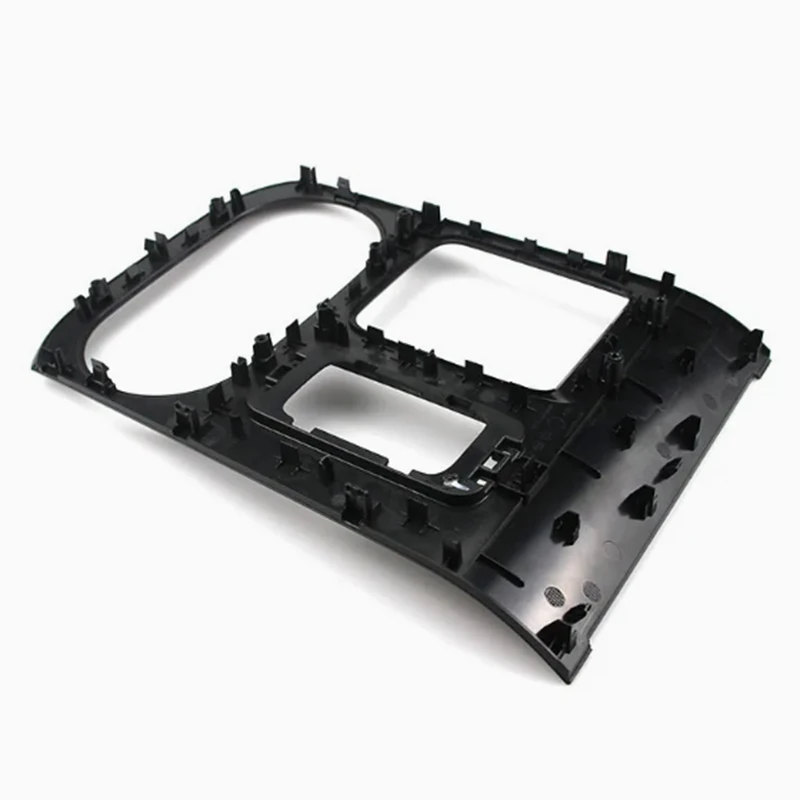 OEMカスタムプラスチック製品部品 黒色プラスチック製内装取り付けブラケット 自動車センターコントロールパネル組立部品