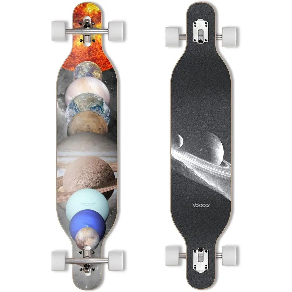 

Adaptive 42 Maple Cruiser Longboard | Camber Concave Drop-Through for Urban Commuting