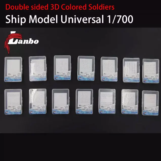 

Lanbo 7002 3D Double-sided Stereo Color Soldier of German-American Aircraft Carrier Ship General Model 1/700 Scale