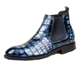 hulangzhishi men crocodile leather boots male crocodile leather shoes men crocodile shoes