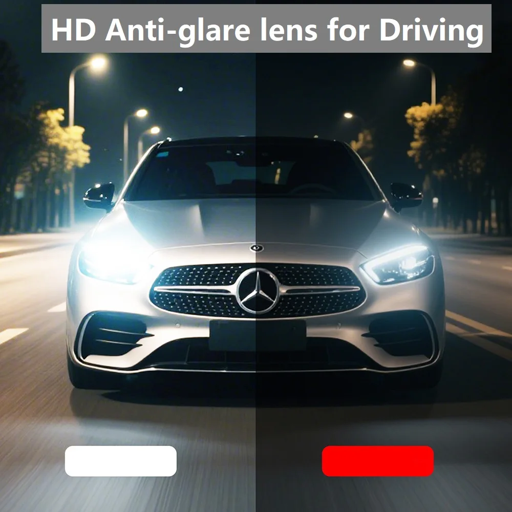 عدسة طبية مضادة للوهج نظارات للقيادة غير وهج 1.56/1.61/1.67/1.74 عدسات قصر النظر البصرية للرؤية الليلية فائقة القوة MR8 #3