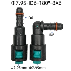 7.95mm ID6 Fuel pipe joint for Fuel line quick connector plastic female connector for Honda Toyota for Janpanese car