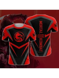 Camisetas de Mortal Kombat para hombre y mujer, camisa con estampado 3D de elemento de juego de lucha, cuello redondo, moda de verano, ropa de calle, 11