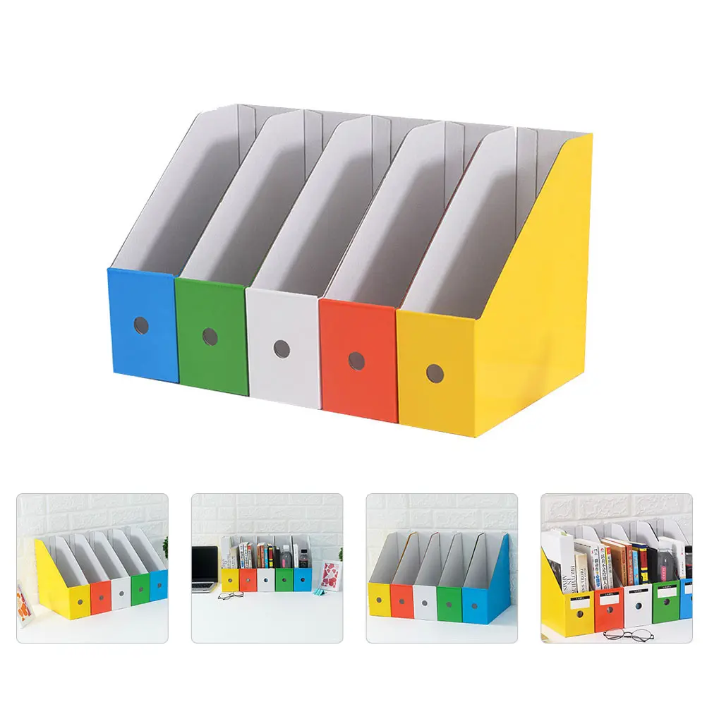 

Colorful Rack Storage File Stand Organizer Paper Holder Folder File Desktop Storage Rack Organizer