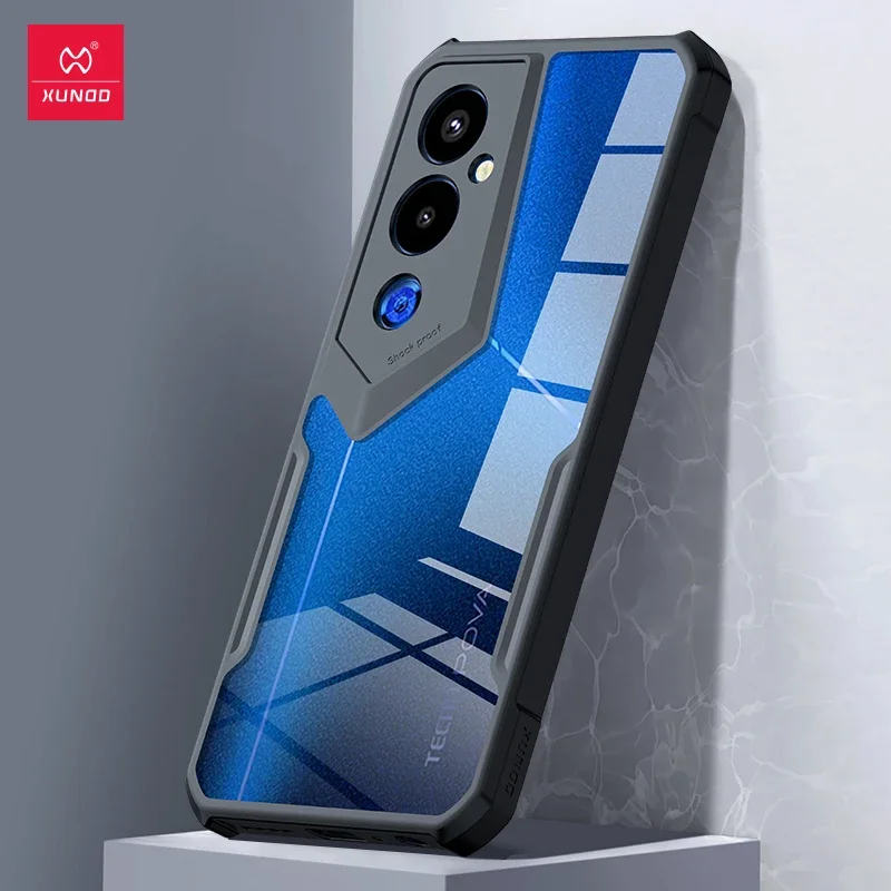 For Tecno Pova 4 / Tecno Pova 3 Case XUNDD Beautiful Shockproof Airbags Transparent PC + TPU Phone Bumper