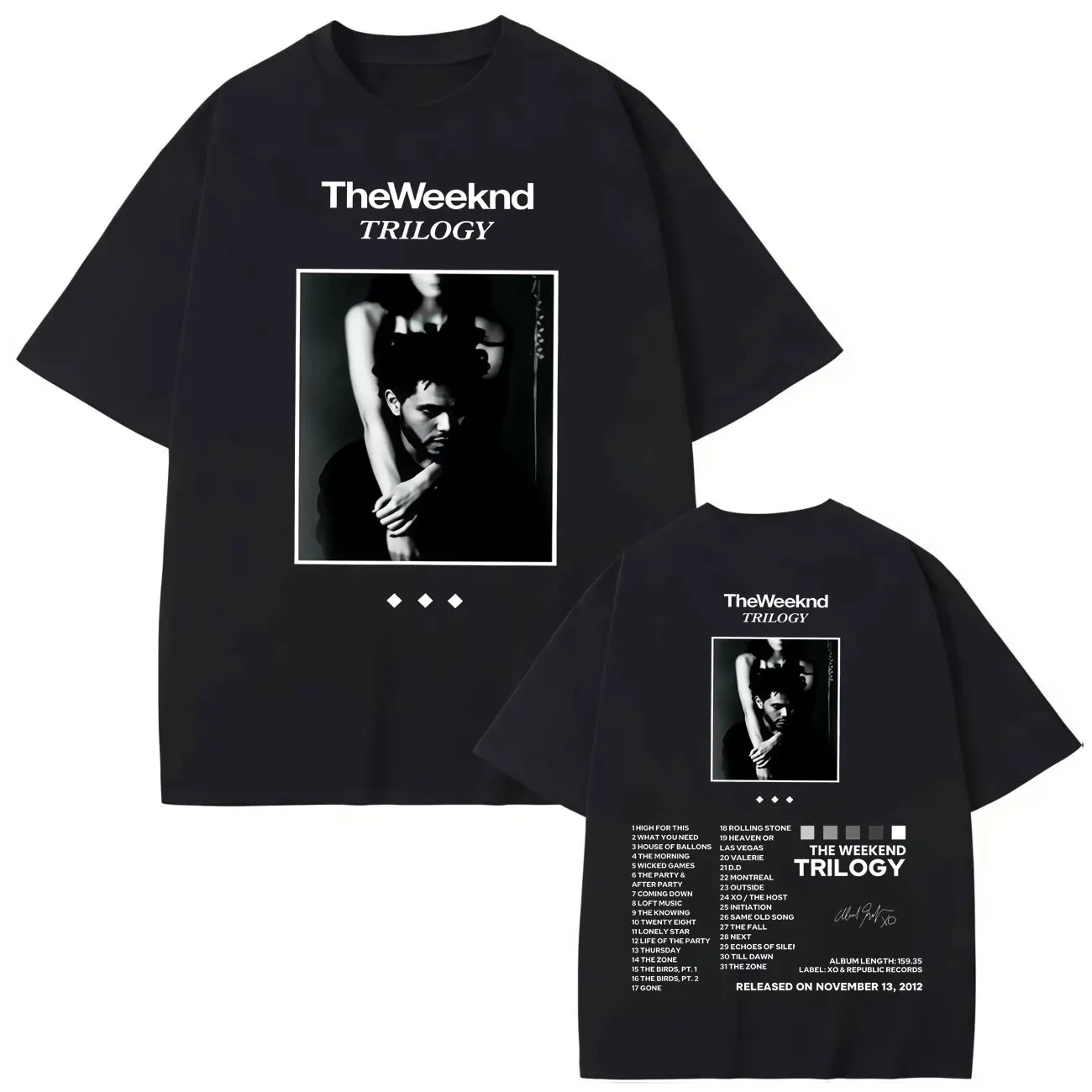 

Rapper The Weeknd Album Merch T Shirt Fashion Hip Hop Vintage Short Sleeve T-shirts High Quality Cotton Oversized T-shirt Unisex