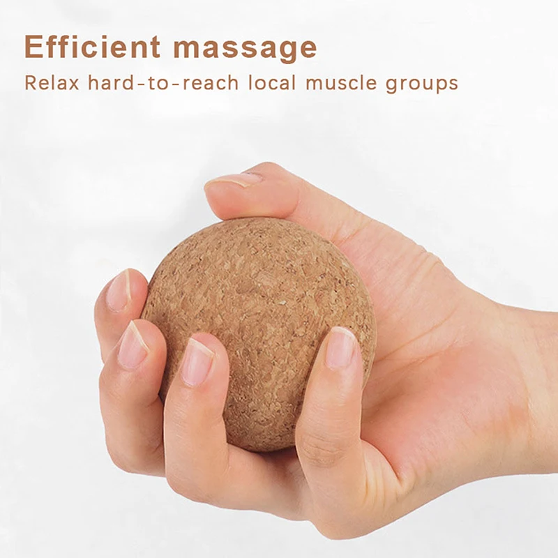 Cork Massage Ball Back Massage Foot Massager Yoga Ball Tension Release Therapy Myofascial Ball Relax Muscles Trigger Point