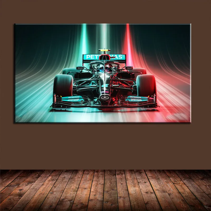 Canvas Wall Art Poster Mercedes-AMG F1 W12 E Performance Wallpaper Painting Living Room Picture Print Bedroom Home Decoration