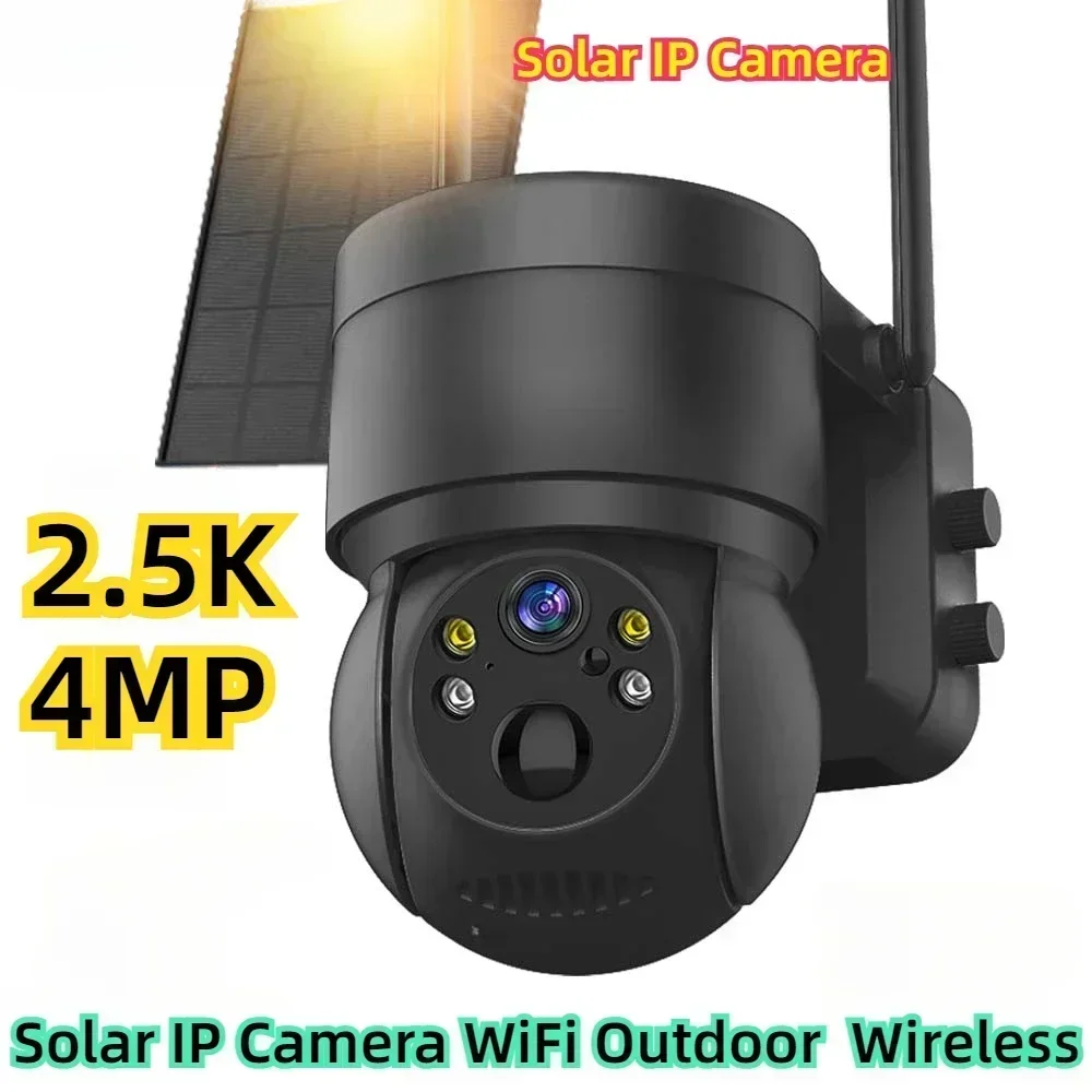 2.5K 4MP Solar IP Camera WiFi Outdoor  Wireless PTZ Security Protection Video Surveillance  Long Standby ICsee