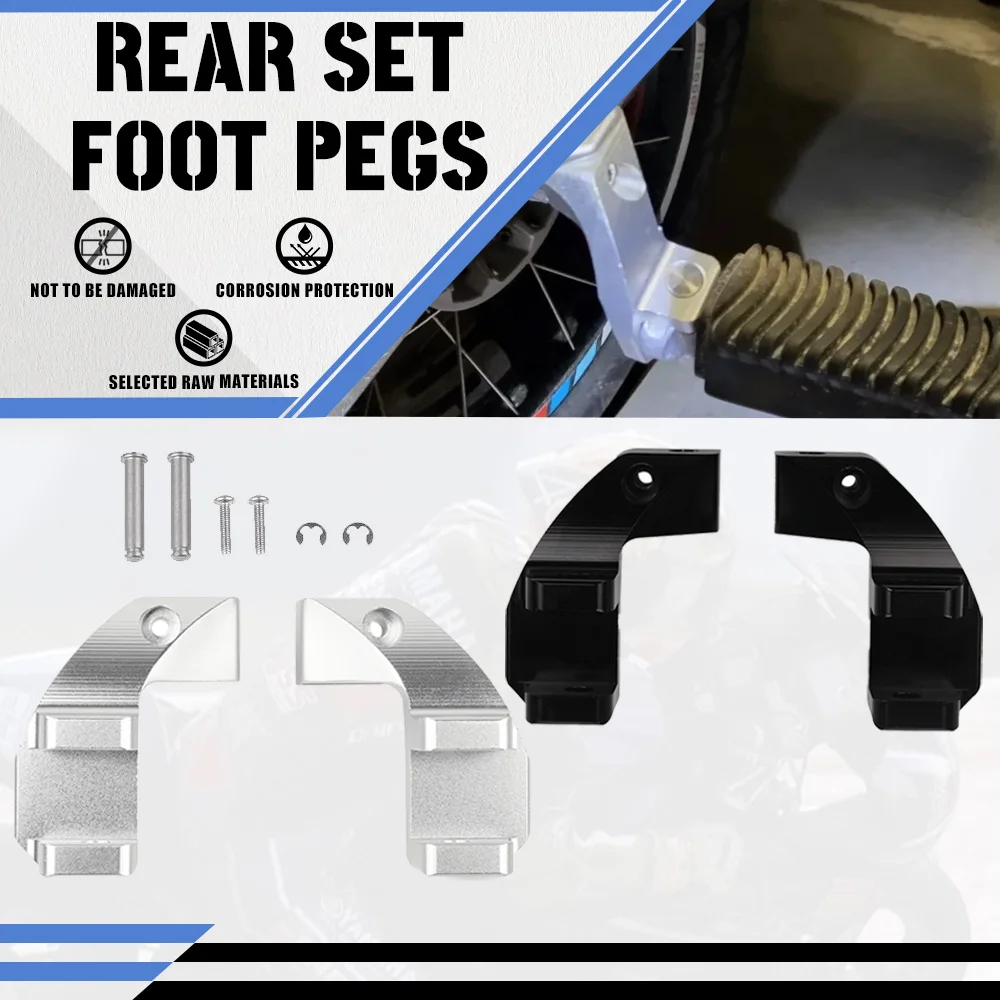 

For BMW R1250GS R1200GS LC ADV R 1200 1250 GS Adventure S1000XR Motorcycle CNC Passenger Footrest Relocation Rear Set Foot Pegs