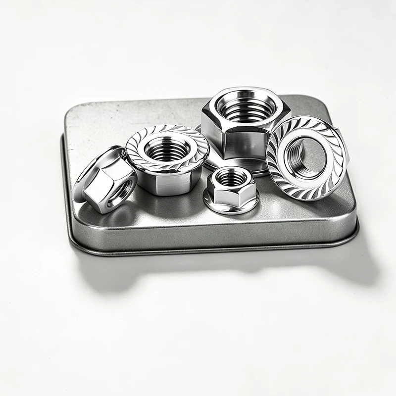 DIN6923 Serrated Spinlock Flange Lock Nut Hex Flange Nut Hexagon Flange Nut Stainless Steel M2.5 M3 M4 M5 M6 M8 M10 M12 M14 M16