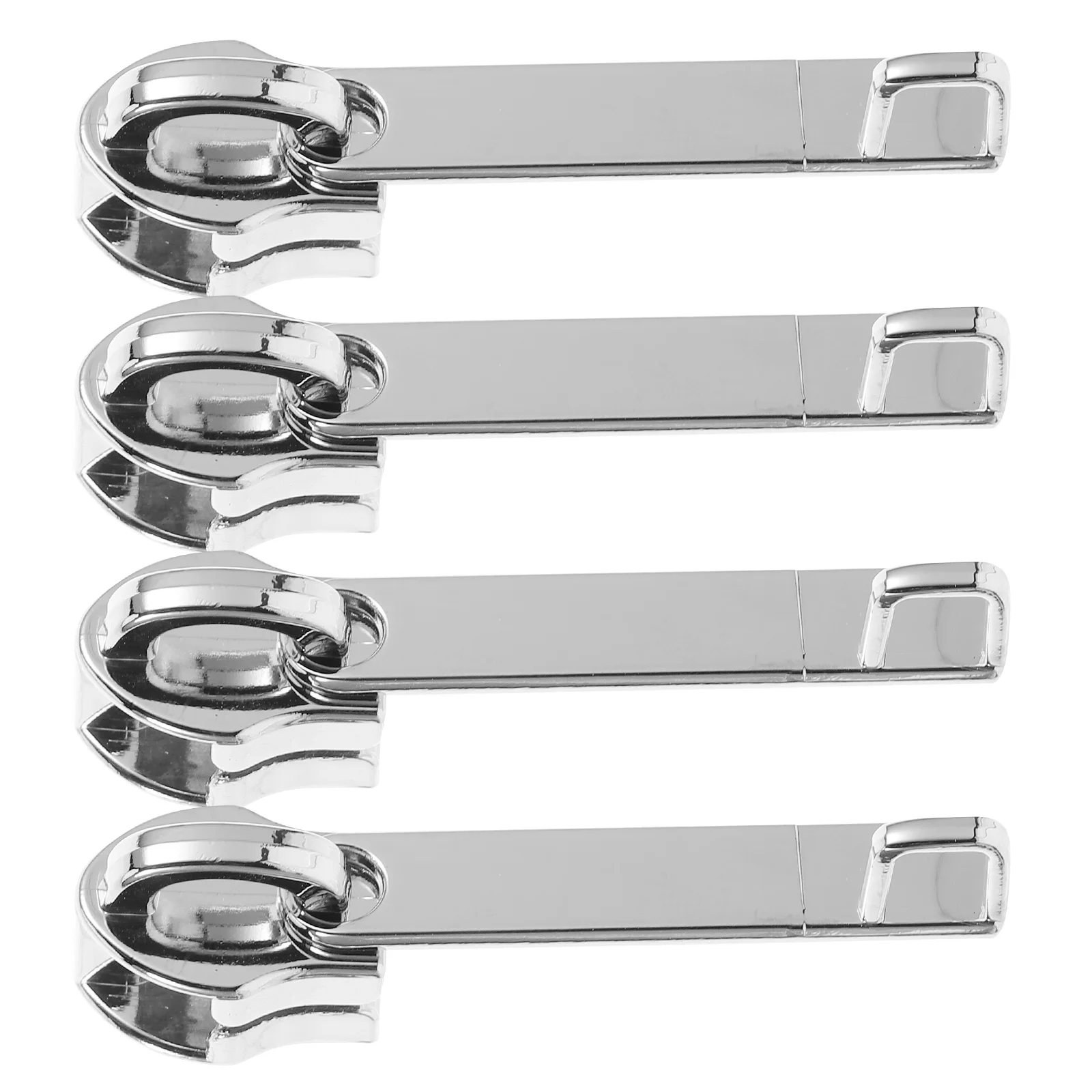 

4Pcs Explosion Proof Zipper Pull Dual Hole Luggage Suitcase Zipper Slider Replacement Repair Accessories