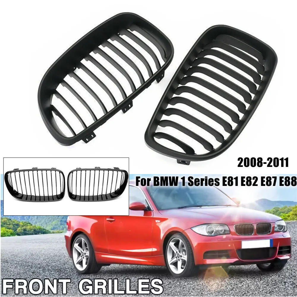 

Для BMW 1 серии E81 E82 E87 E88 2008-2011 однолинейный стиль решетки передняя решетка почек сетка бампер ABS замена автомобиля