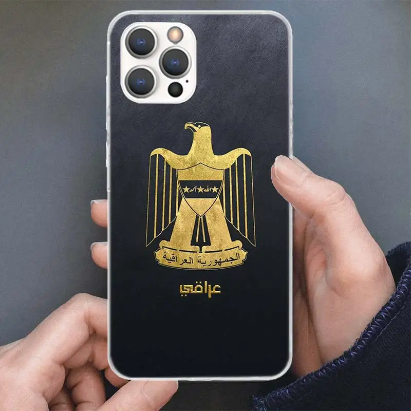 Iraqi Iraq National Flag Phone Case For Apple iPhone 16 15 14 13 12 11 Pro Max Mini XS XR X 7 Plus 8 + SE Soft Silicone Print Sh