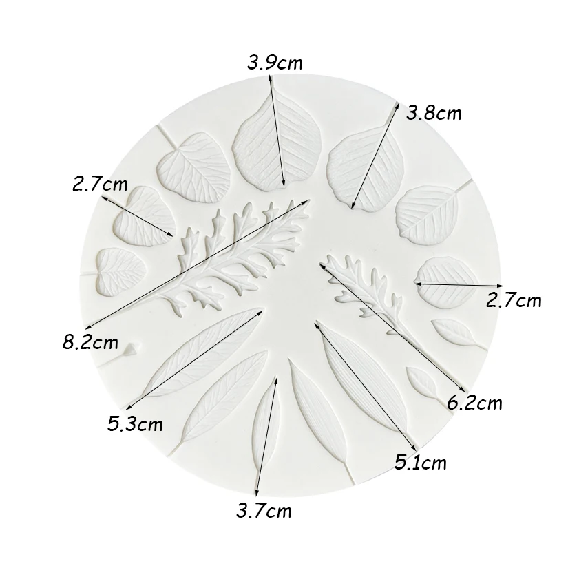 Leaf Wedding Silicone Mold Sugarcraft Chocolate Cupcake Baking Mold Fondant Cake Decorating Tools