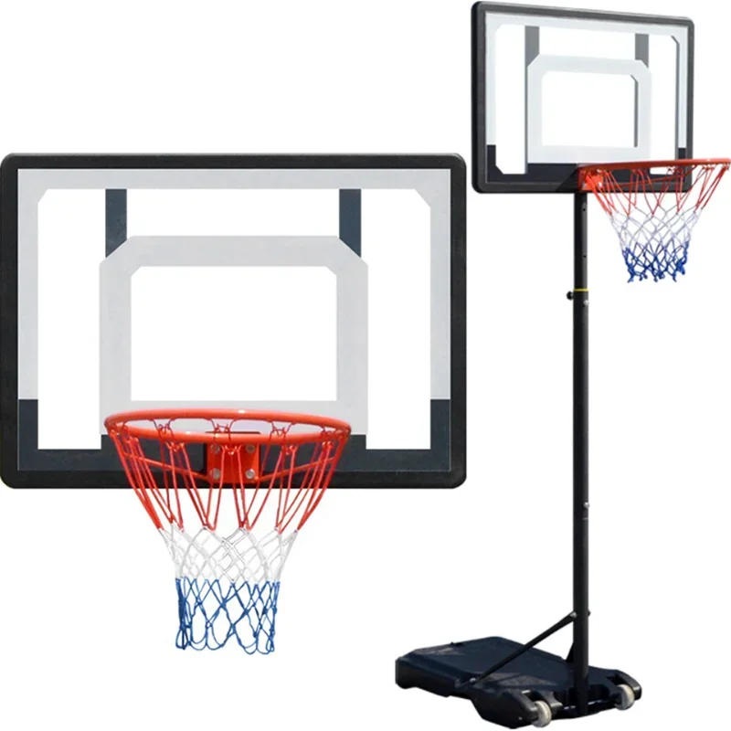 Professional Basketball Stand Hoop Adults Kids Indoor Mobile  Outdoor Sports Adjustable Shooting Rack Basket Rim Backboard Gear