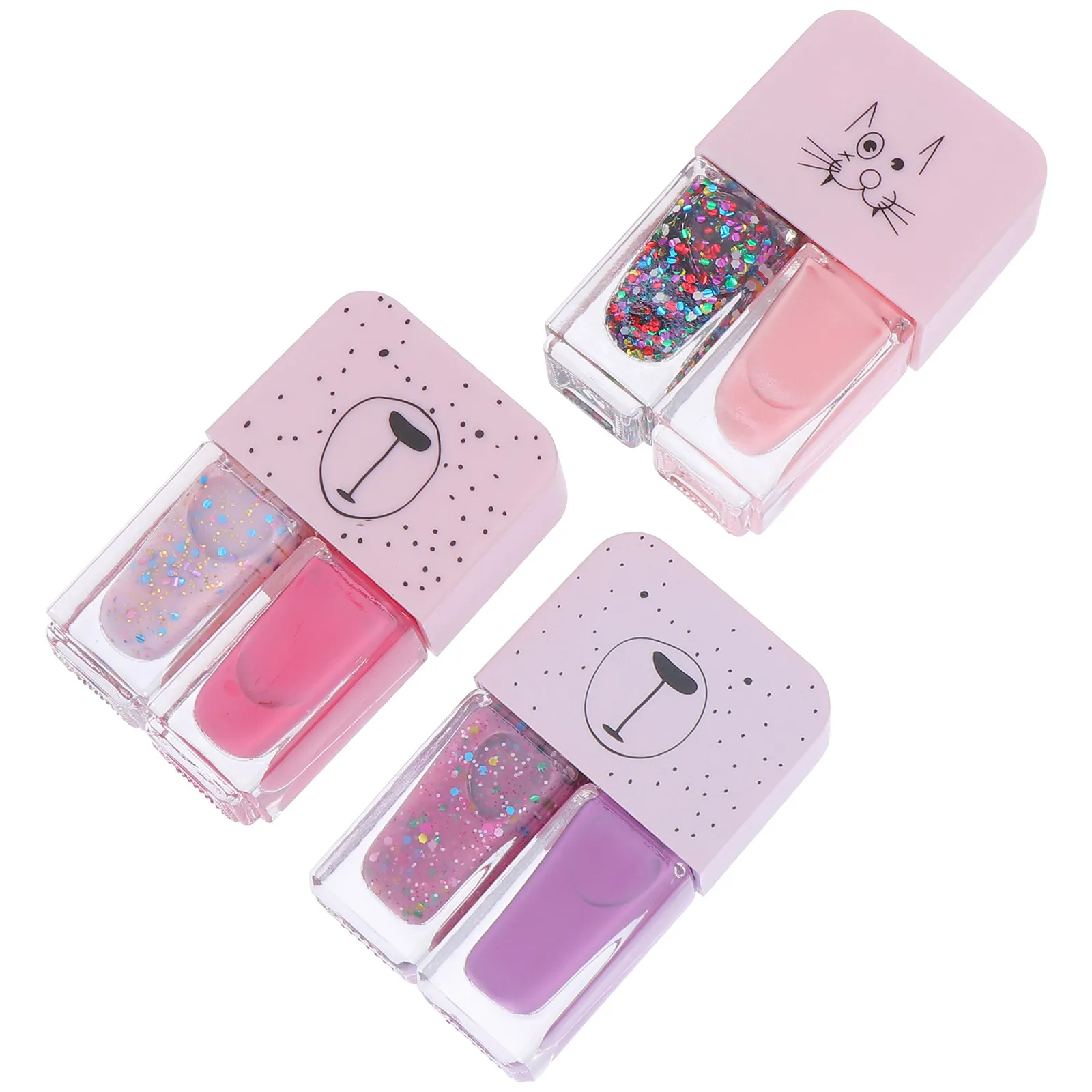 

3Pcs Safe Formula Nail Polishes Super Smooth Application Perfect for Home Salon Use Nail Art Polishes Women Manicure Decors