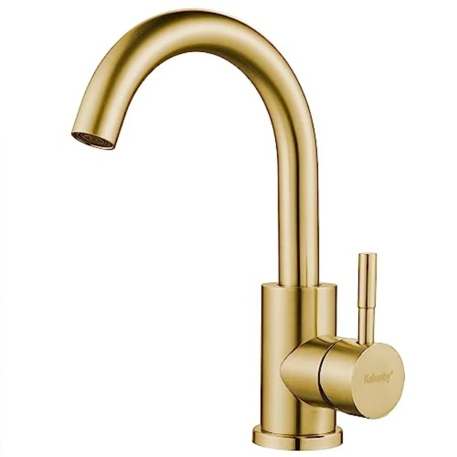

Wet Bar Sink Faucet Single Hole Modern Single Handle Bathroom Sink Faucet Commercial Stainless Steel Prep Sink Faucet