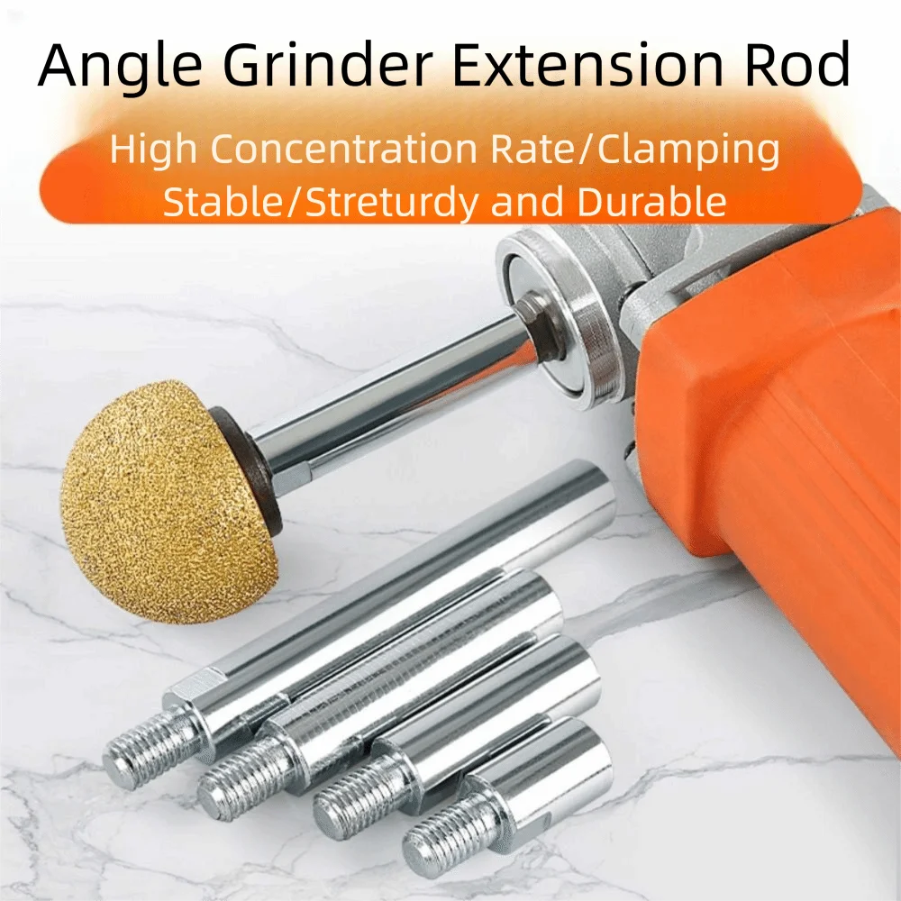 

304 Stainless Steel Angle Grinder Adapter Rod Seamless Connection Multifunctional Connecting Head Extension Rod Thread Adapter