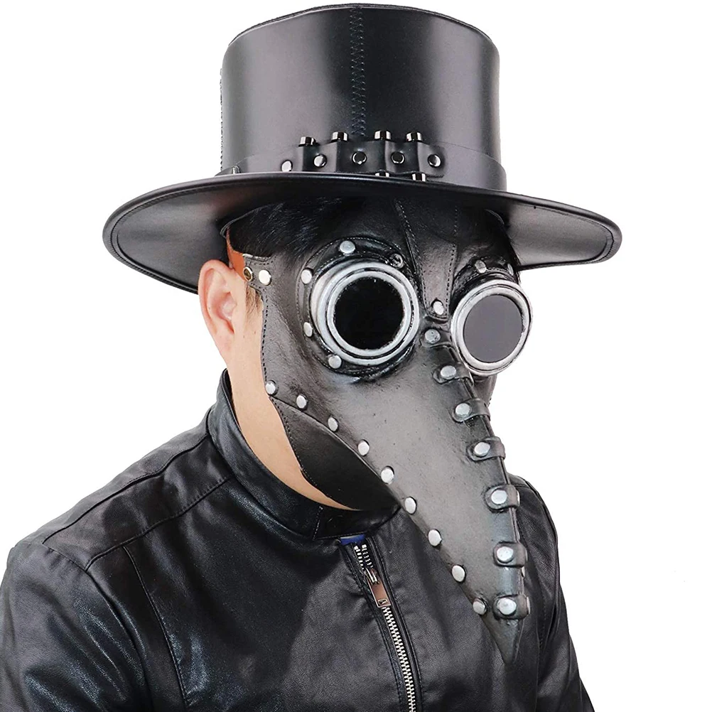 1 PC Beak Mask น้ําหนักเบาหน้ากากปาร์ตี้ฮาโลวีนตกแต่ง Plague Doctor VINTAGE เครื่องแต่งกายอุปกรณ์เสริมสําหรับเทศกาล