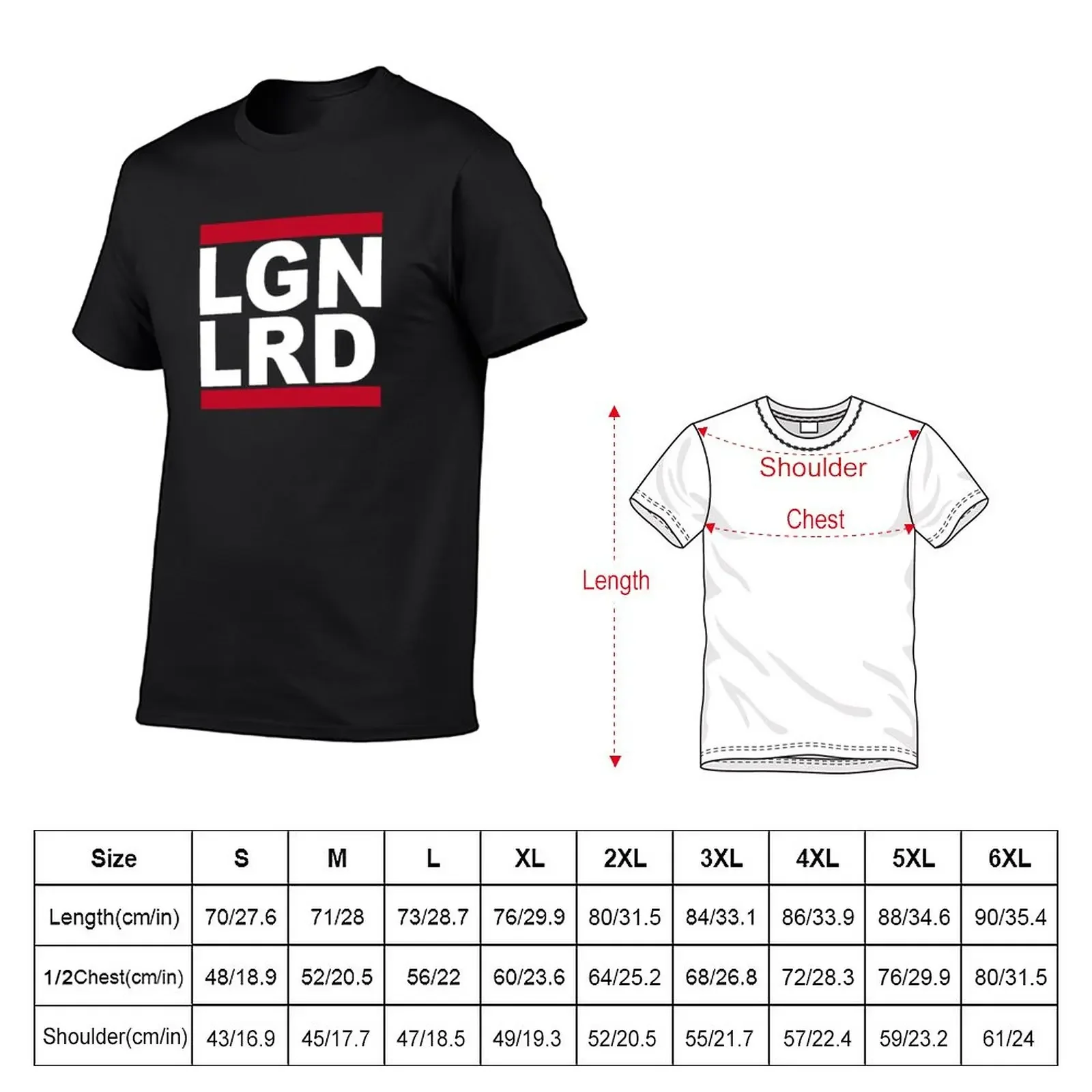 New LGN LRD (Lügenlord) FCK NZS Parody T-Shirt plus size tops customs design your own black t shirts for men