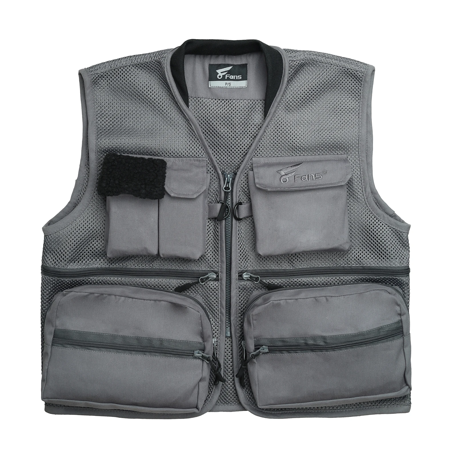 

8 Fans Mesh Fishing Shooting Vest with Multi Pockets