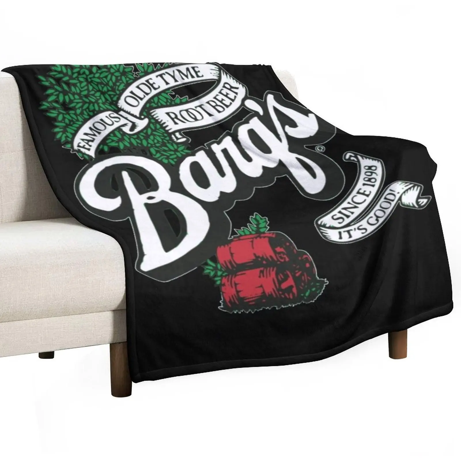 

Barq's Root Beer Logo T-Shirt Throw Blanket Polar Decorative Sofas Blankets For Sofas Nap Blankets