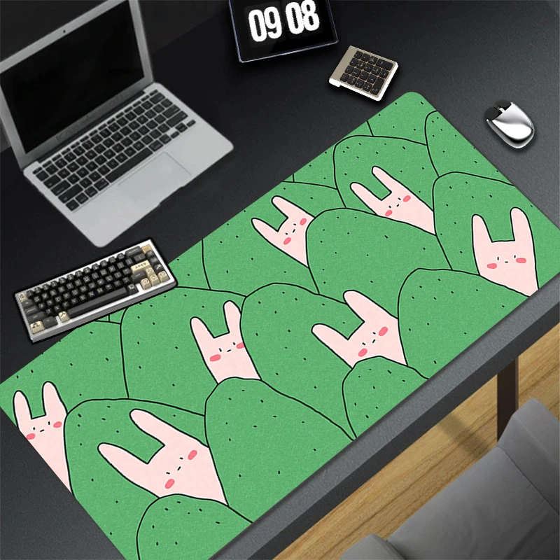 Pattern Game HD Mousepad Pad Rubber Mouse Mat Desk Gaming Non Slip Table Mat PC Gamer Cabinet Bunny Rabbit Mousepad Keyboard Pad