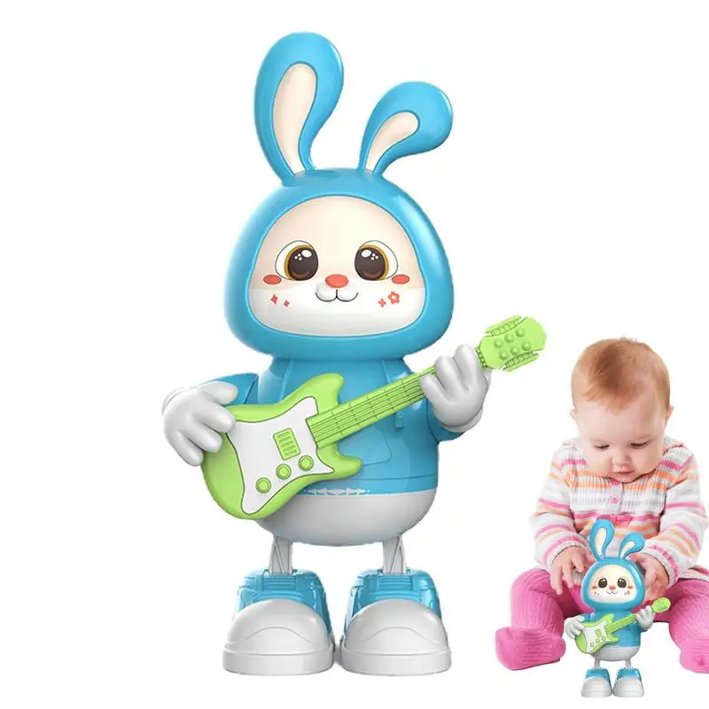 

Robot Rabbit Dancing Sing Song Electronic Bunny Music Robotic Animal Beat Drum With LED Cute Electric Pet Toy Kids Birthday Gift