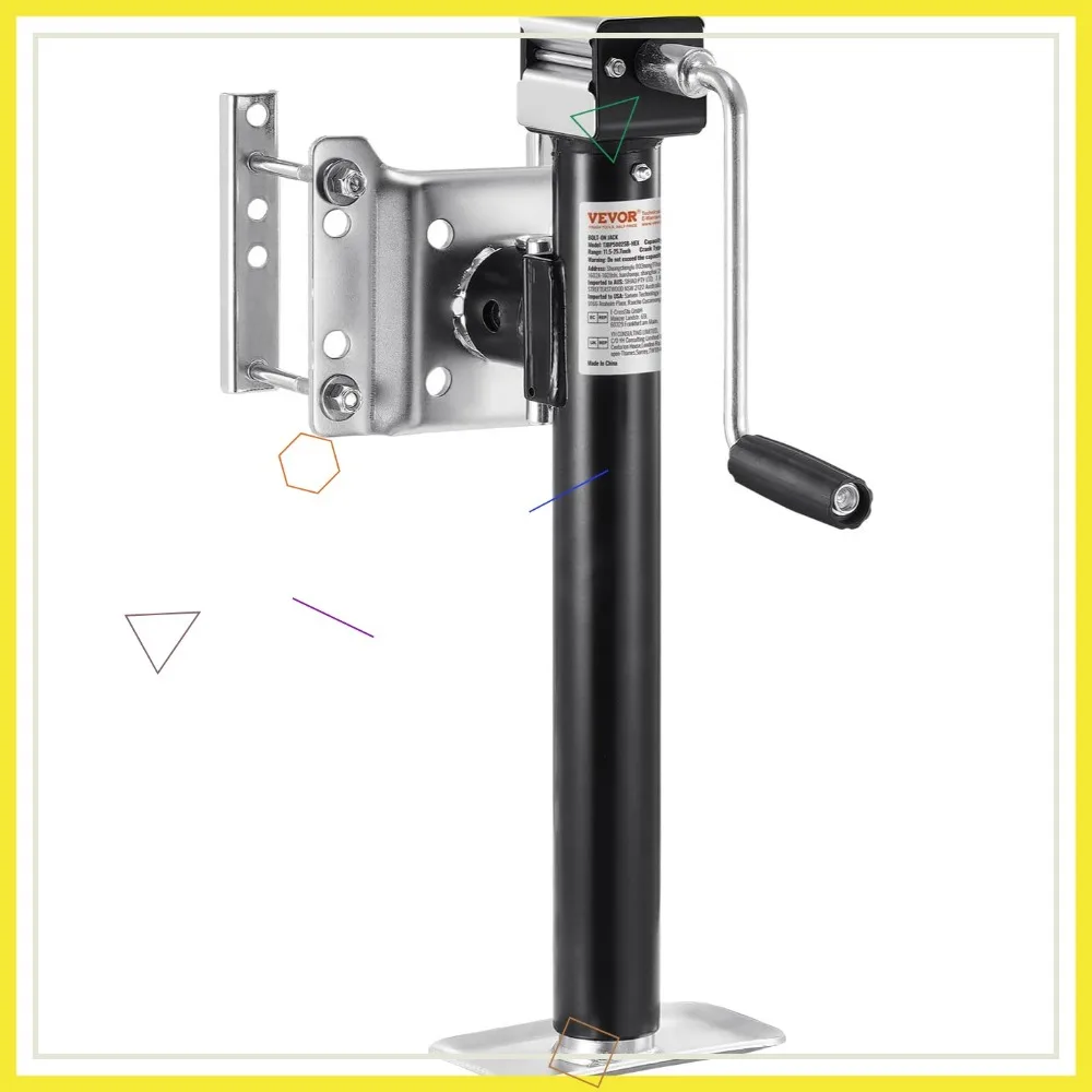 

5000 lbs Heavy Duty Swivel Trailer Jack, 14.3" Lift Stand for RV Horse Utility Yacht Trailers