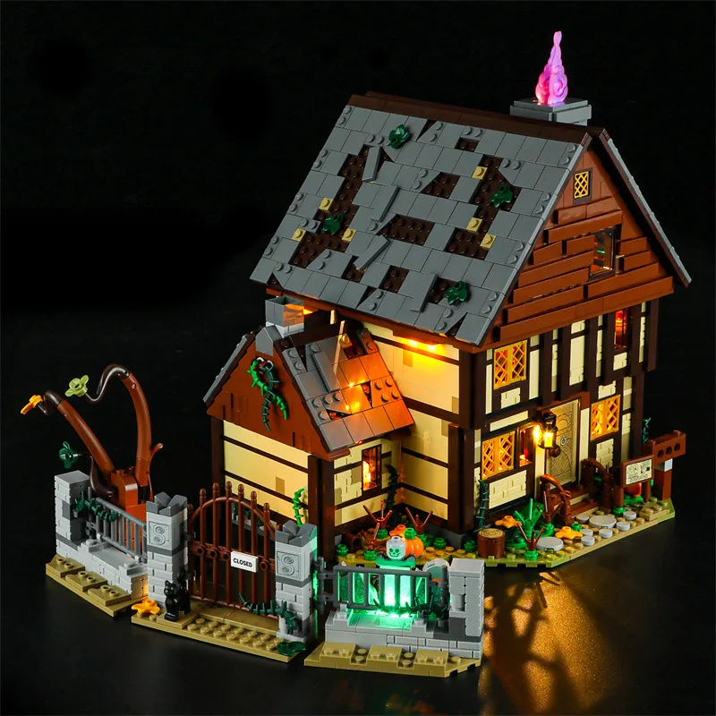 مجموعة إضاءة LED DIY لـ LEGO 21341 Sanderson Sisters House Building Brick Gift (إضاءة LED فقط، بدون نموذج كتل)