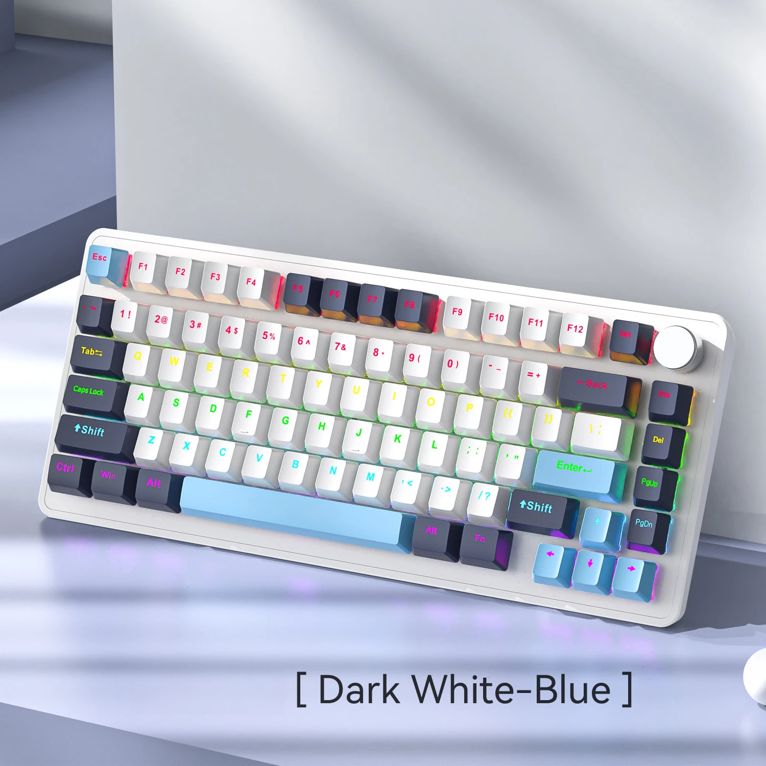 K82 teclado mecânico com fio edição de colaboração de jogos alta estética rgb botão de iluminação design interruptores mecânicos