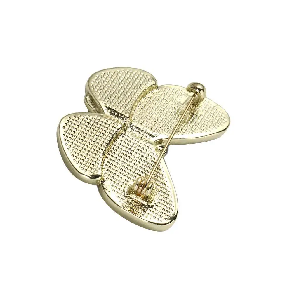 1 шт., очаровательная брошь-бабочка, жемчужное золото, аксессуары для одежды, брошь золотого цвета, романтическая белая/черная очаровательная брошь с жемчугом