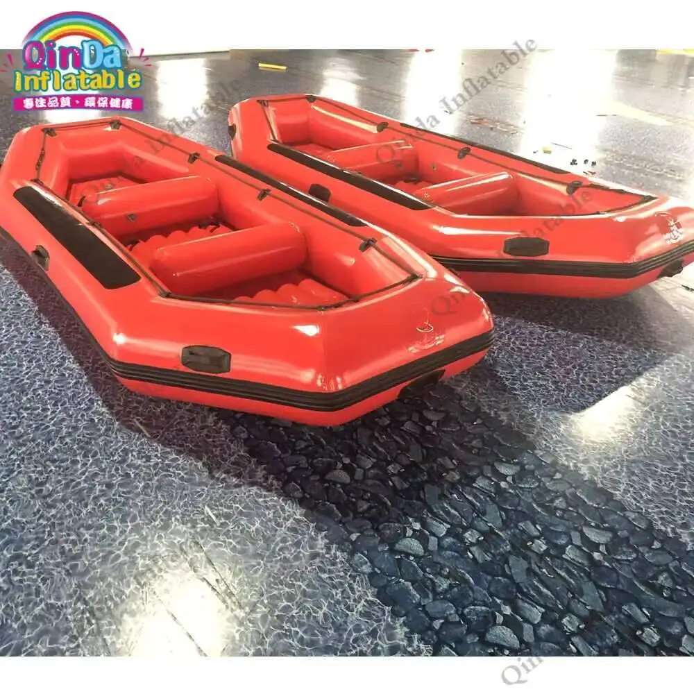 Fabrieksprijs opblaasbare boot vlot rivier vissersboot, 4,2 m meer opblaasbare drijvende boot voor surfen