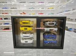 MotorHelix 1:18 For 2024 Show Limited Edition Bumper Photo Frame Ornament Honda S2000 R34 High-end models Collections Gifts