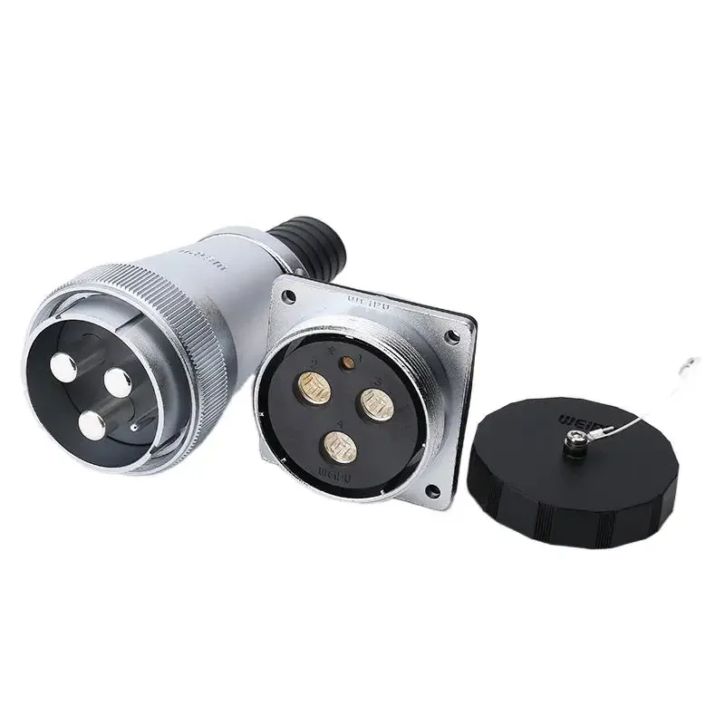 WEIPU WS55 TQ+Z Industrial Electrical M55 Aviation Male Plug Female Socket Waterproof Connector 4 7 40 53 61 Pin Panel Connector