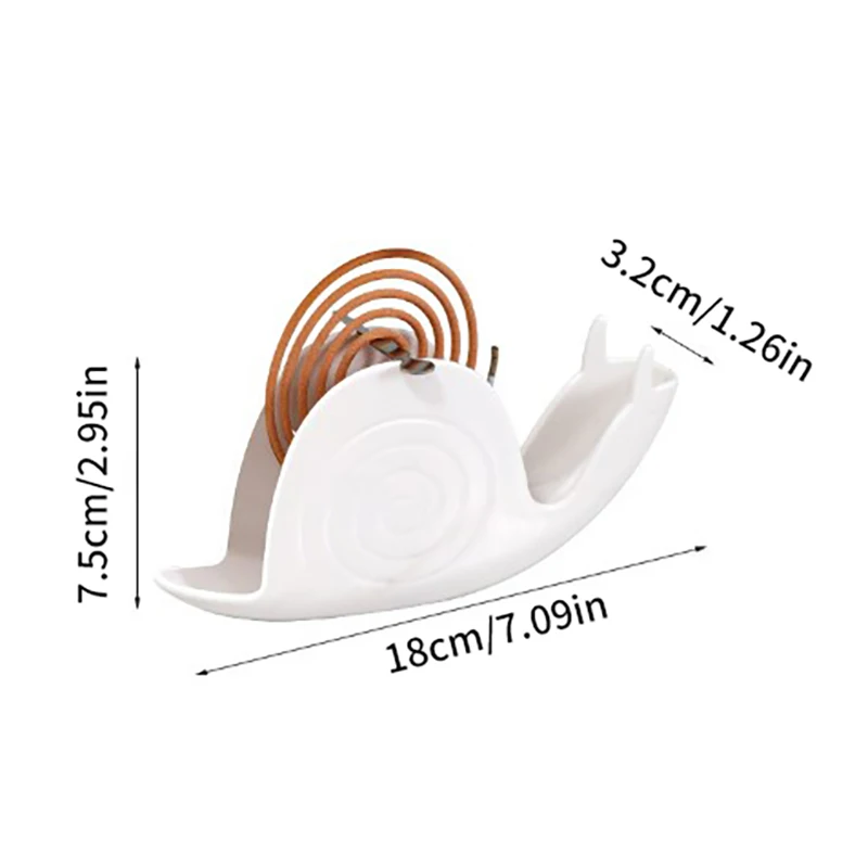 Creative Snail Shape Mosquito Coil Incense Holder Shelf Retro Unique Stand Cute Ornament For Home Bedroom Decoration