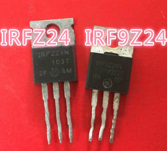 Used 10pcs IRFZ24N IRFZ24 FZ24N IRF9Z24N IRF9Z24 F9Z24N TO-220 In stock