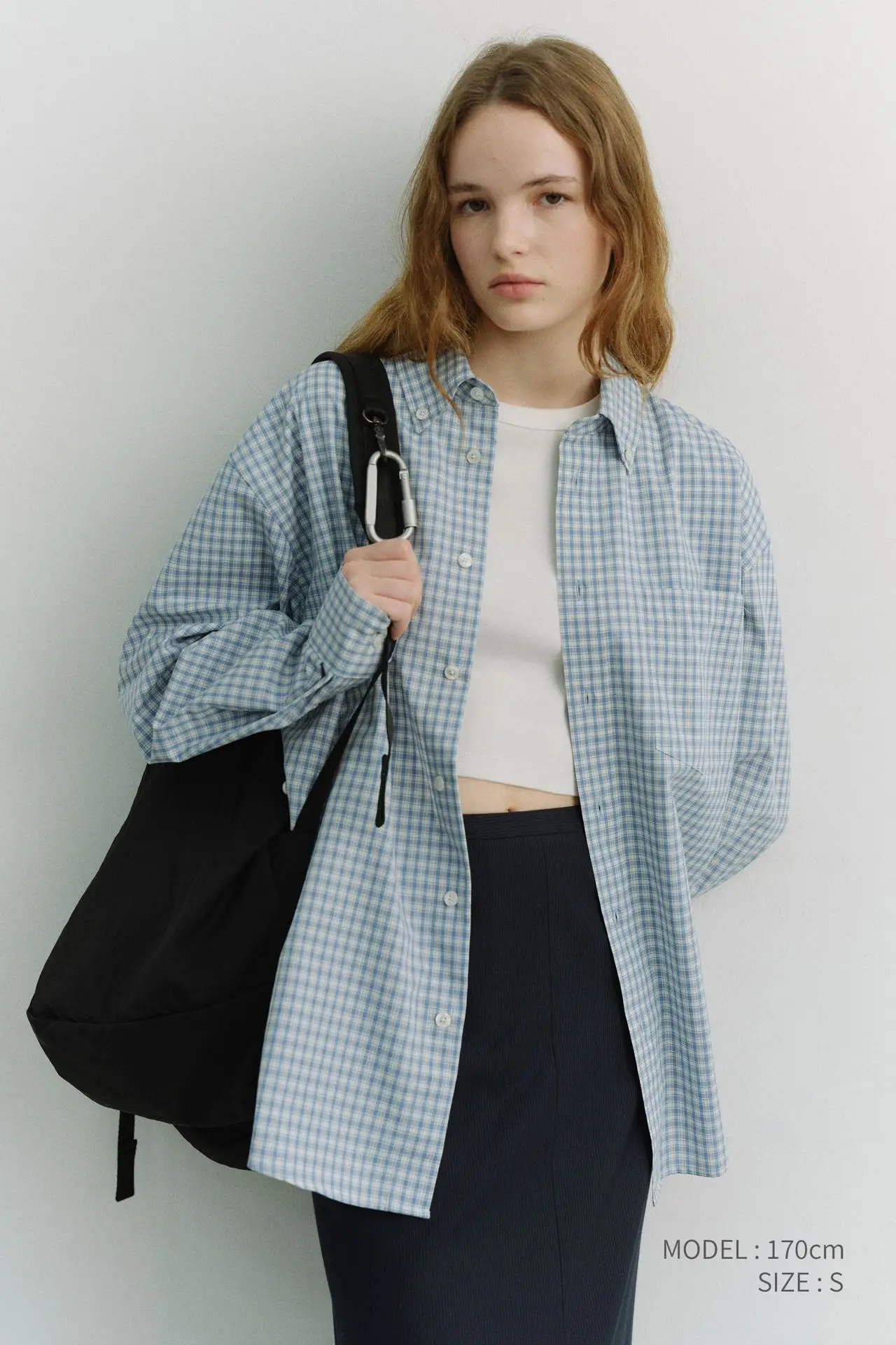 

2026 Spring Korean Style Slim Fit Plaid Long Sleeve Shirt Women's Commute Fashionable Versatile Turn-down Collar Breathable C...