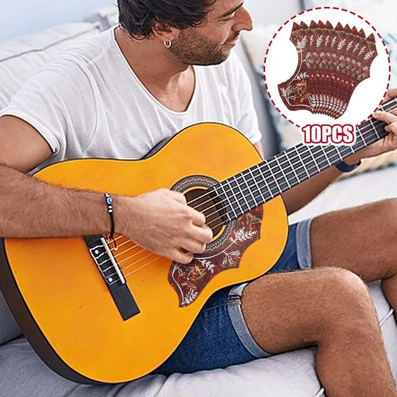 Acoustic Guitar Pickguard Printed Patterns Self-Adhesive Pickguar Guitar Protector Multipurpose Guitar Accessories Guitar