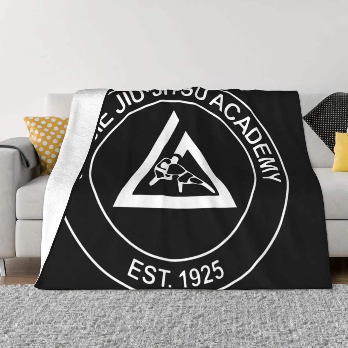 Gracie Jiu Jitsu Throw Blanket Luxury Bed covers Bed christmas gifts Blankets