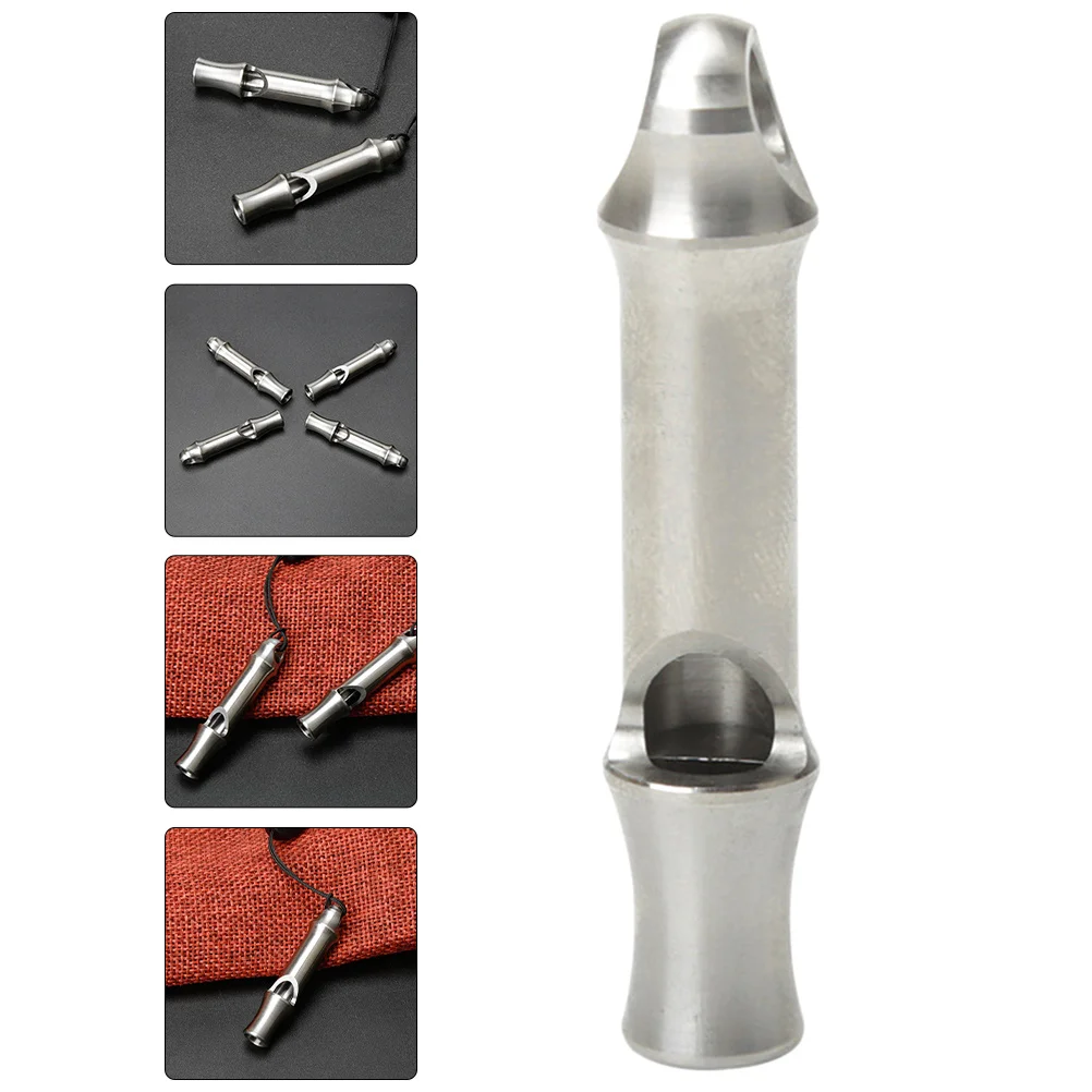 Überlebenspfeife, Outdoor-Notfallpfeife aus Metall, lauter Sicherheitsalarm für Wandern, Camping, Reisen, Jagd, Angeln, Schiedsrichter, Sport