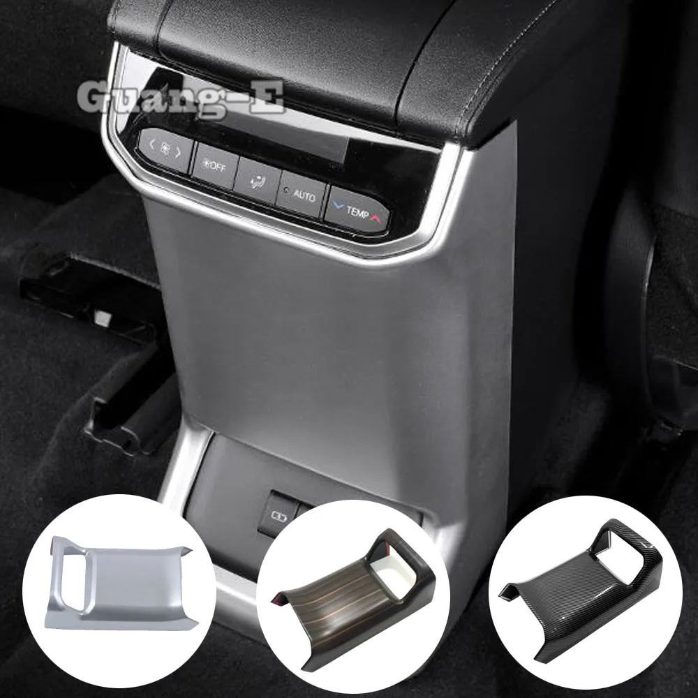 

Для Toyota Highlander Kluger 2020 2021 2022, розетка кондиционера на заднее сиденье, накладка на подлокотник, вентиляционные отверстия, рамка, автомобильные аксессуары