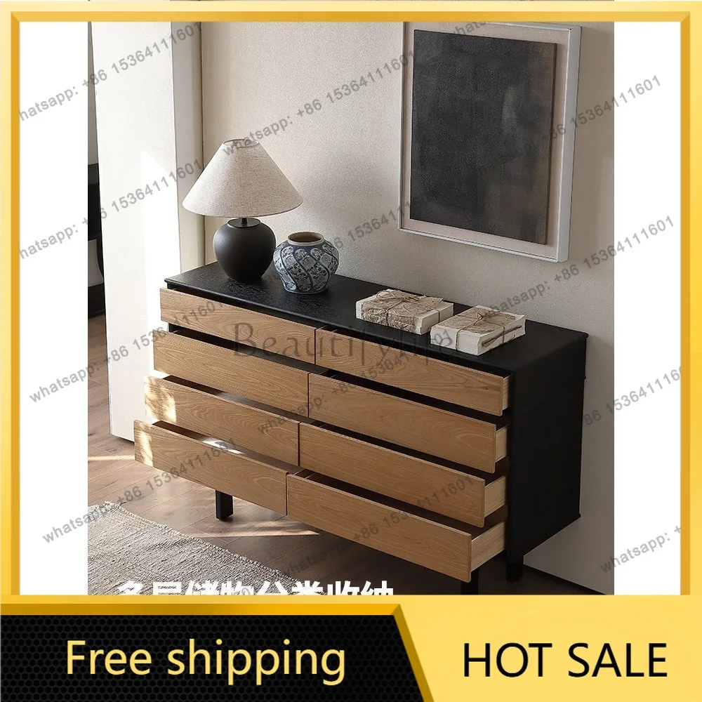 LD integrated storage cabinet against the wall