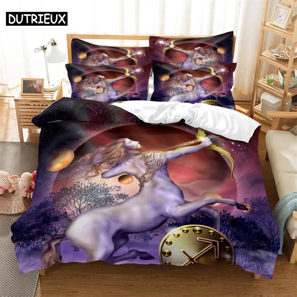 

3D digital printing 2/3pc quilt cover pillowcase double bed set cover quilt Soft Microfiber bedding set Anime characters