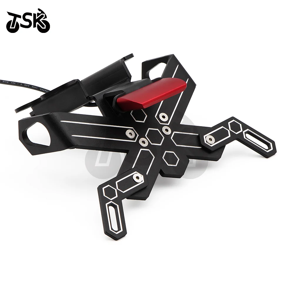 

Держатель номерного знака, светодиодный светильник для YAMAHA MT07 MT 07 2014-2020, хвост мотоцикла, аккуратное крыло, задний кронштейн FZ07